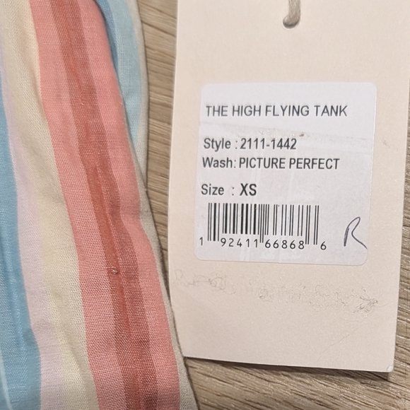 MOTHER High Flying Tank in Picture Perfect sz XS - Picture 9 of 13